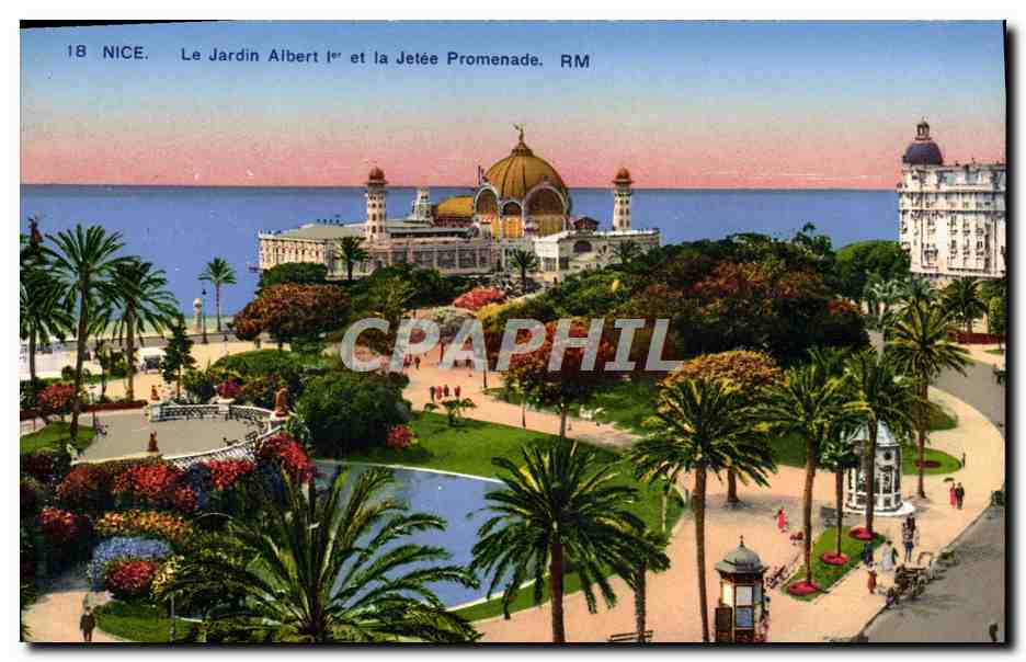 CPA Nice Le Jardin Albert 1er Et La Jetee Promenade