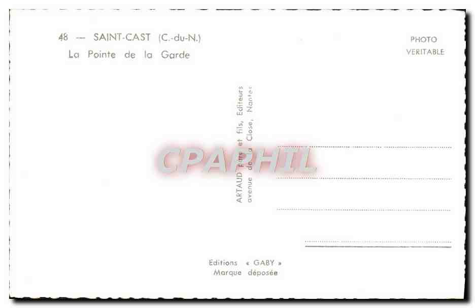 Saint-Cast (C.-du-N.) — La Pointe de la Garde — Éditions Gaby — Reverso