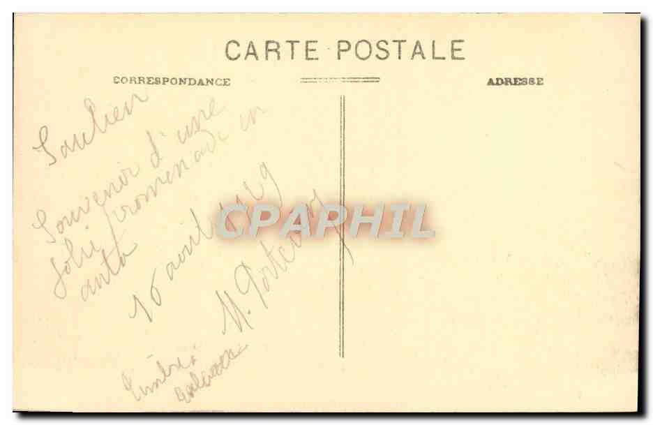 CPA Vue D'Une Vieille Porte De Saulieu — Rückseite