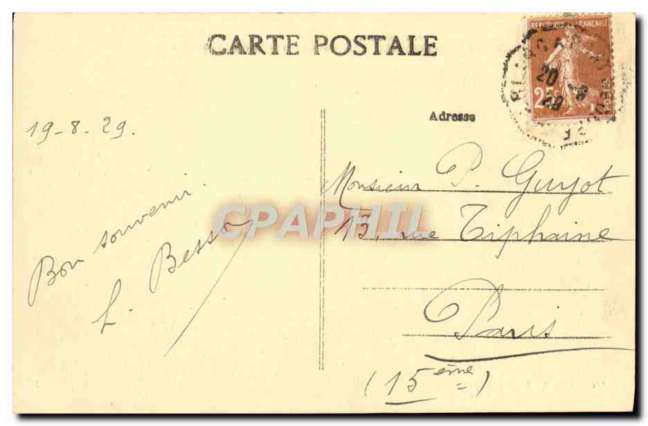 CPA L'Auvergne Ligne D'Ambert A La Chaise Dieu La Tranchee Et Le Viaduc Des Mayres — Rückseite