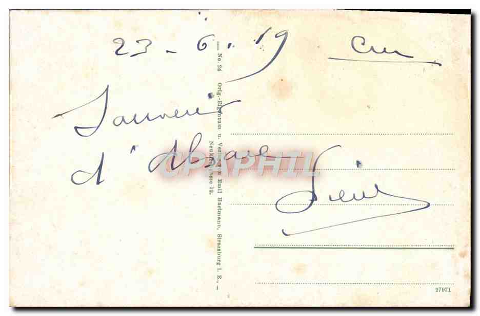 CPA Die Vogesen auf Der Vogelschau St Odilienberg — Verso