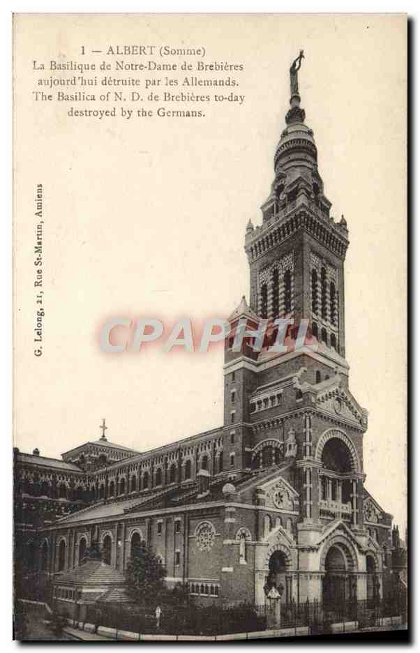 CPA Albert La Basilique De Notre Dame De Brebieres