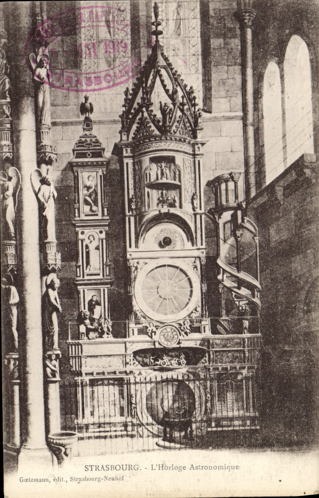 CPA Strasbourg L'Horloge Astronomique