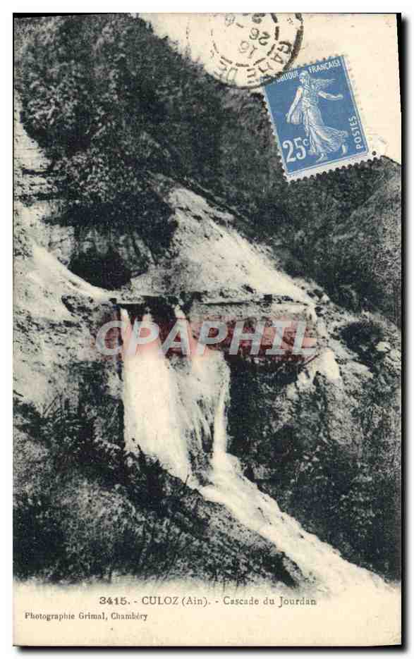 Culoz (Ain) — Cascade du Jourdan — Photographie Grimal, Chambéry - Recto