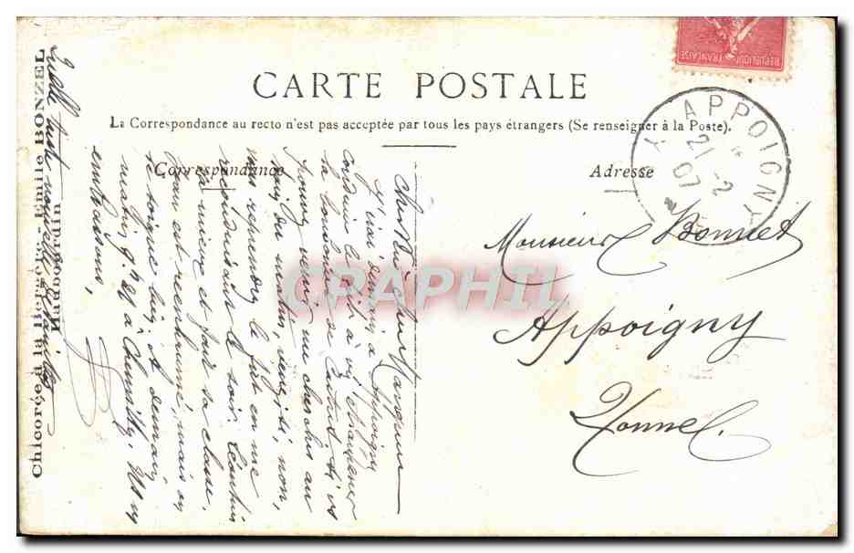Versailles — Galerie des Batailles — Éditeur et n° de série non lisibles — Verso