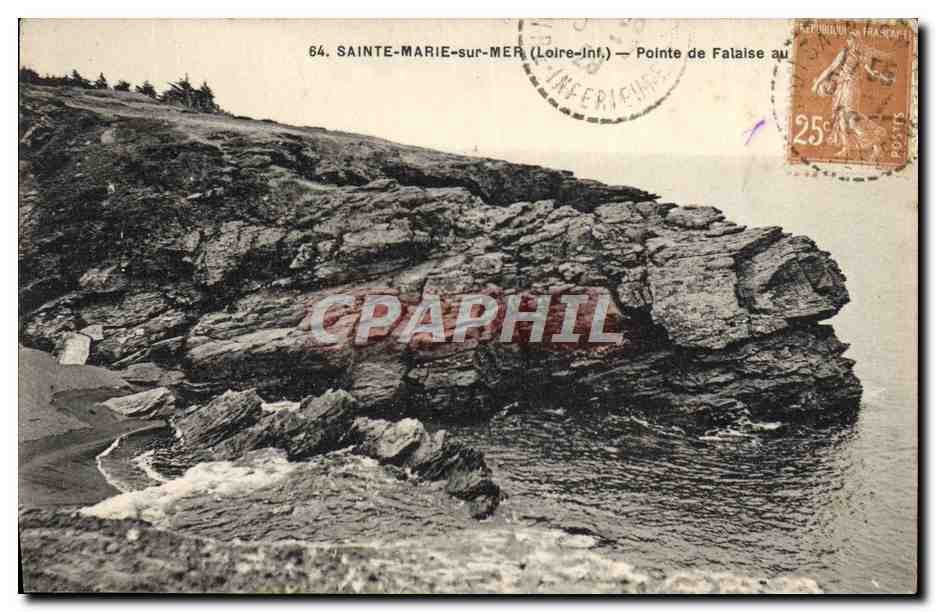 CPA Sainte Marie Sur Mer Pointe De Falaise 