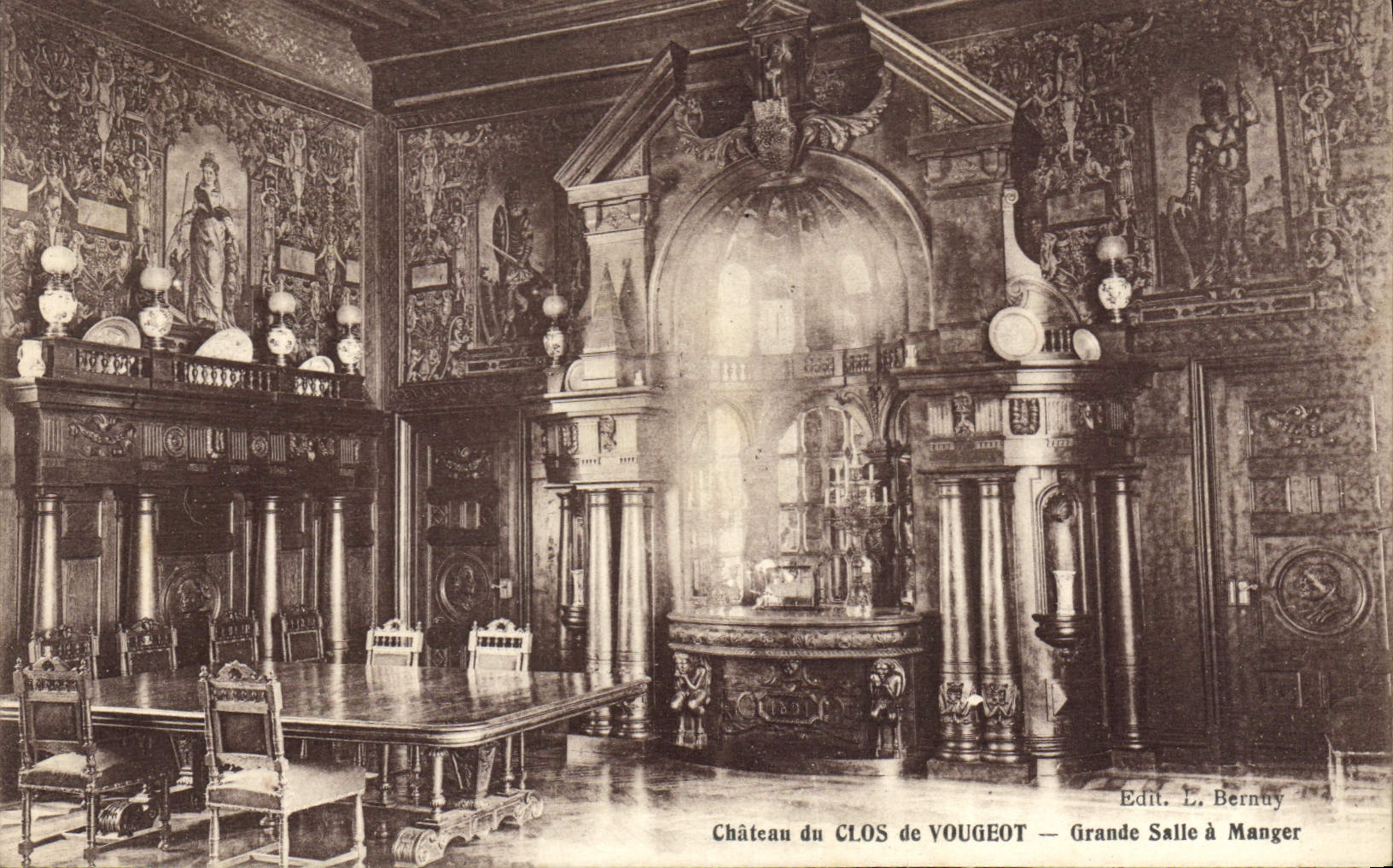 CPA Chateau Du Clos De Vougeot Grande Salle A Manger