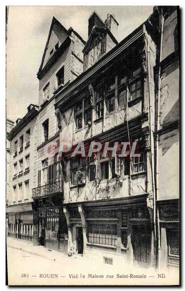 CPA Rouen Vieille Maison Rue Saint Romain