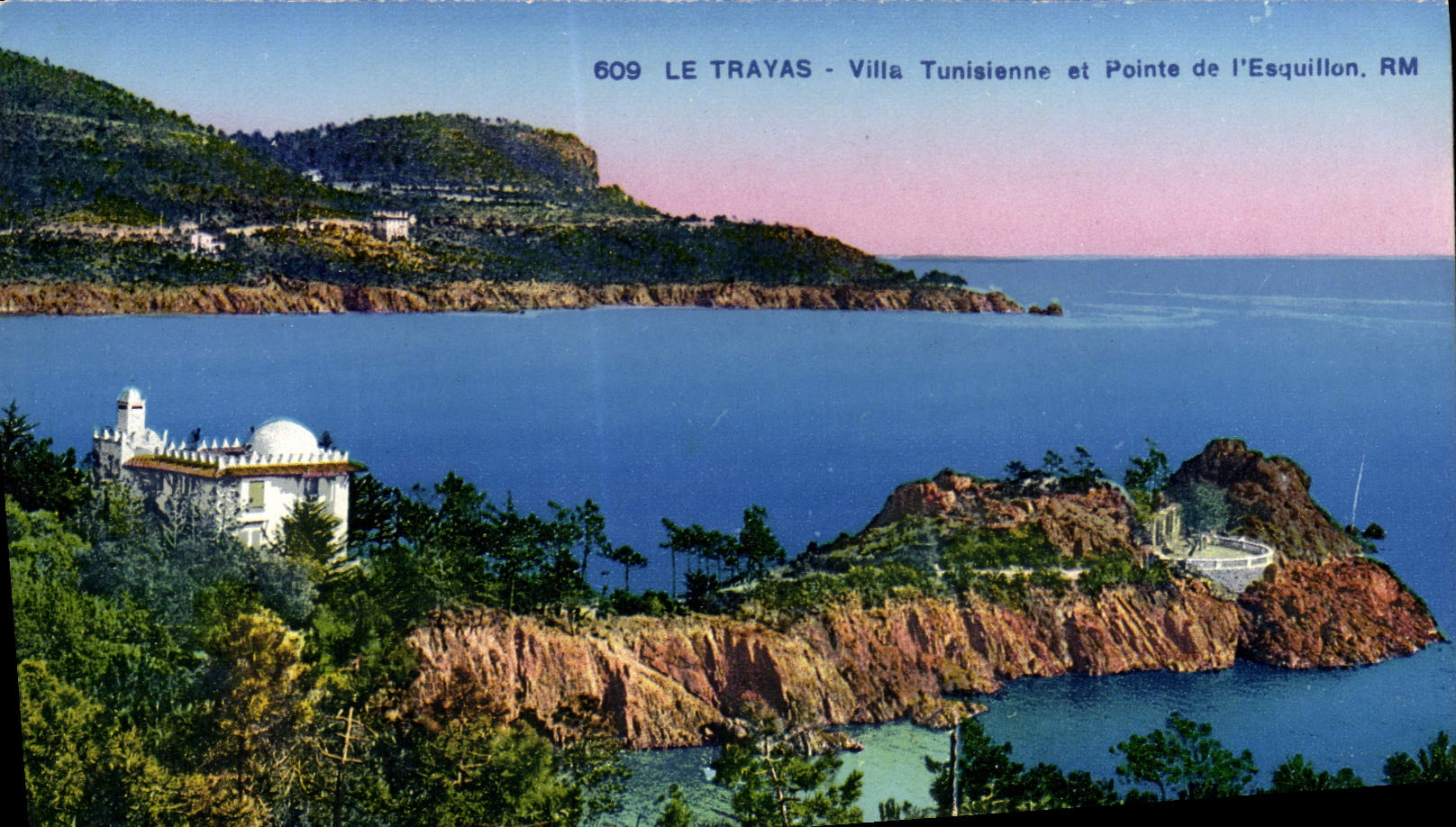 CPA Le Trayas Villa Tunisienne Et Pointe De I'Esquillon
