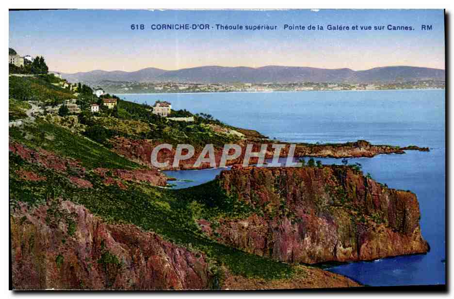 CPA Corniche D'Or Theoule Superieur Pointe De La Galere Et Vue Sur Cannes