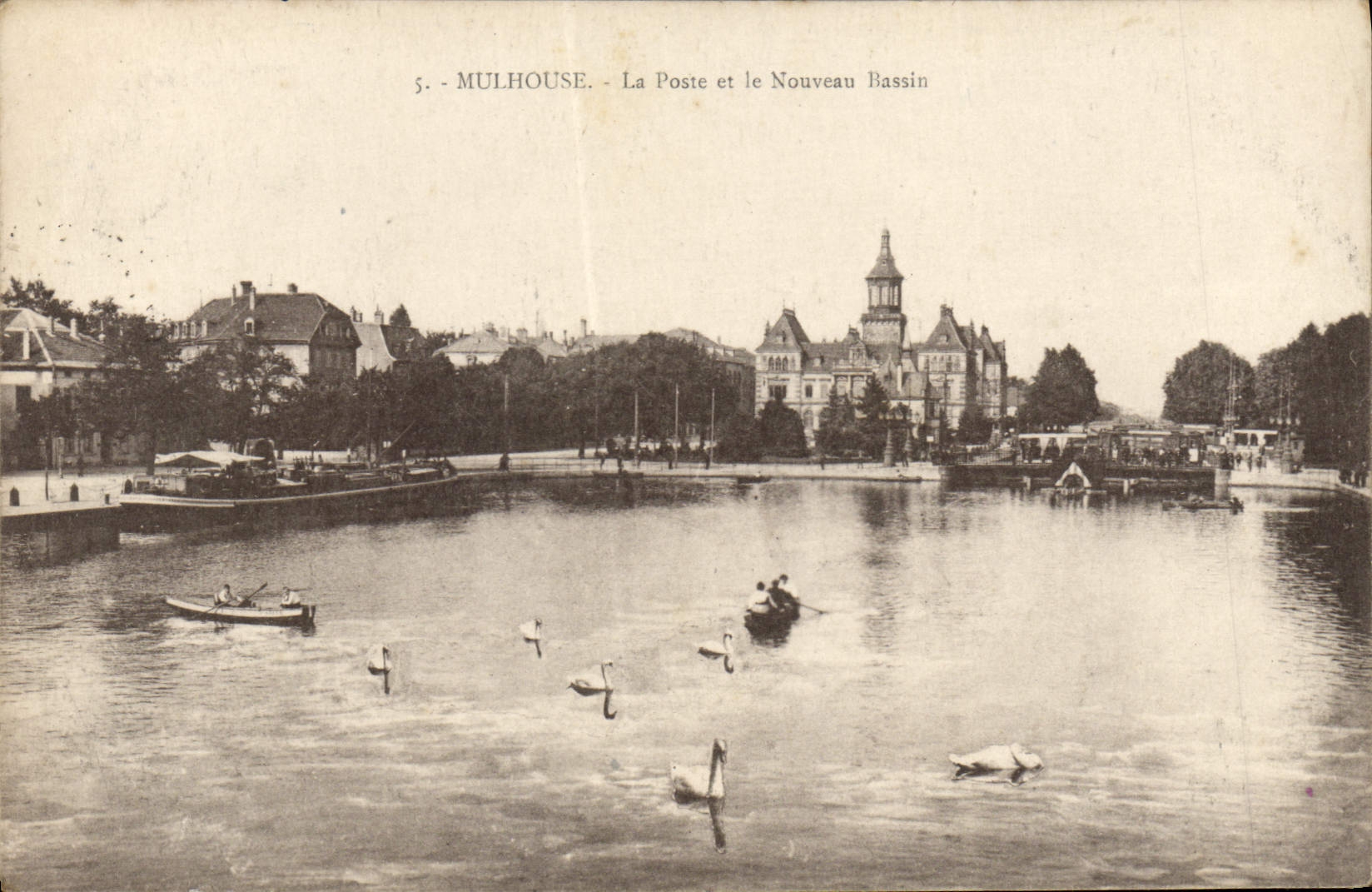 Mulhouse - La Poste et le Nouveau Bassin — éditeur inconnu, n°5