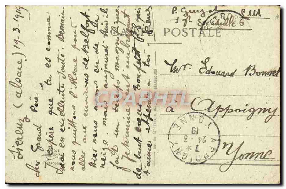 Mulhouse - La Poste et le Nouveau Bassin — éditeur inconnu, n°5 — Reverso