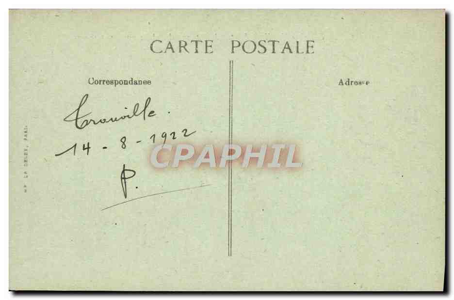 TROUVILLE — Sortie de Barque de pêche par gros temps — La Haye, n° 259 — Verso