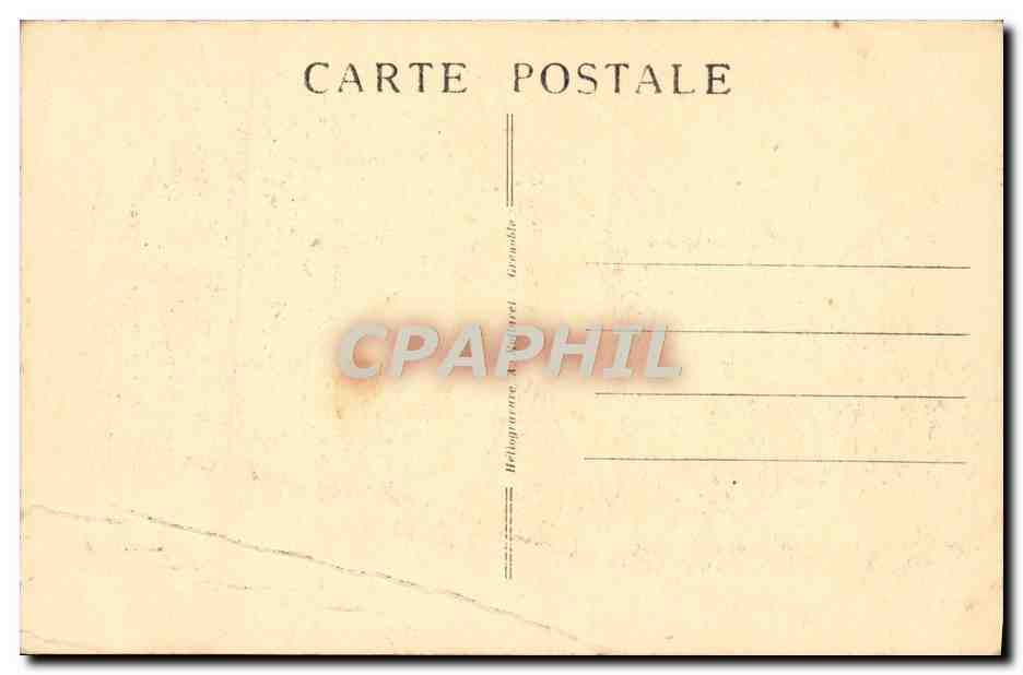 CPA Grenoble Les Vieux Quartiers Et Les Alpes — Verso