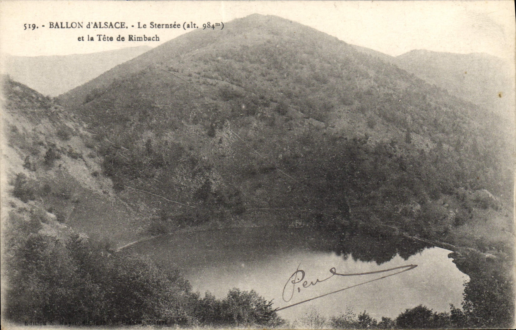 Ballon d'Alsace - Le Sternsée et la Tête de Rimbach (alt. 984m) — Édition Béthune