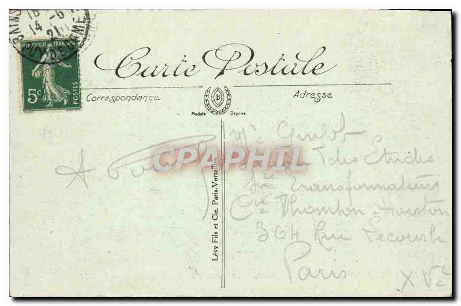 CPA Le Mont Dore Diable Et Le Puy De Sancy — Verso