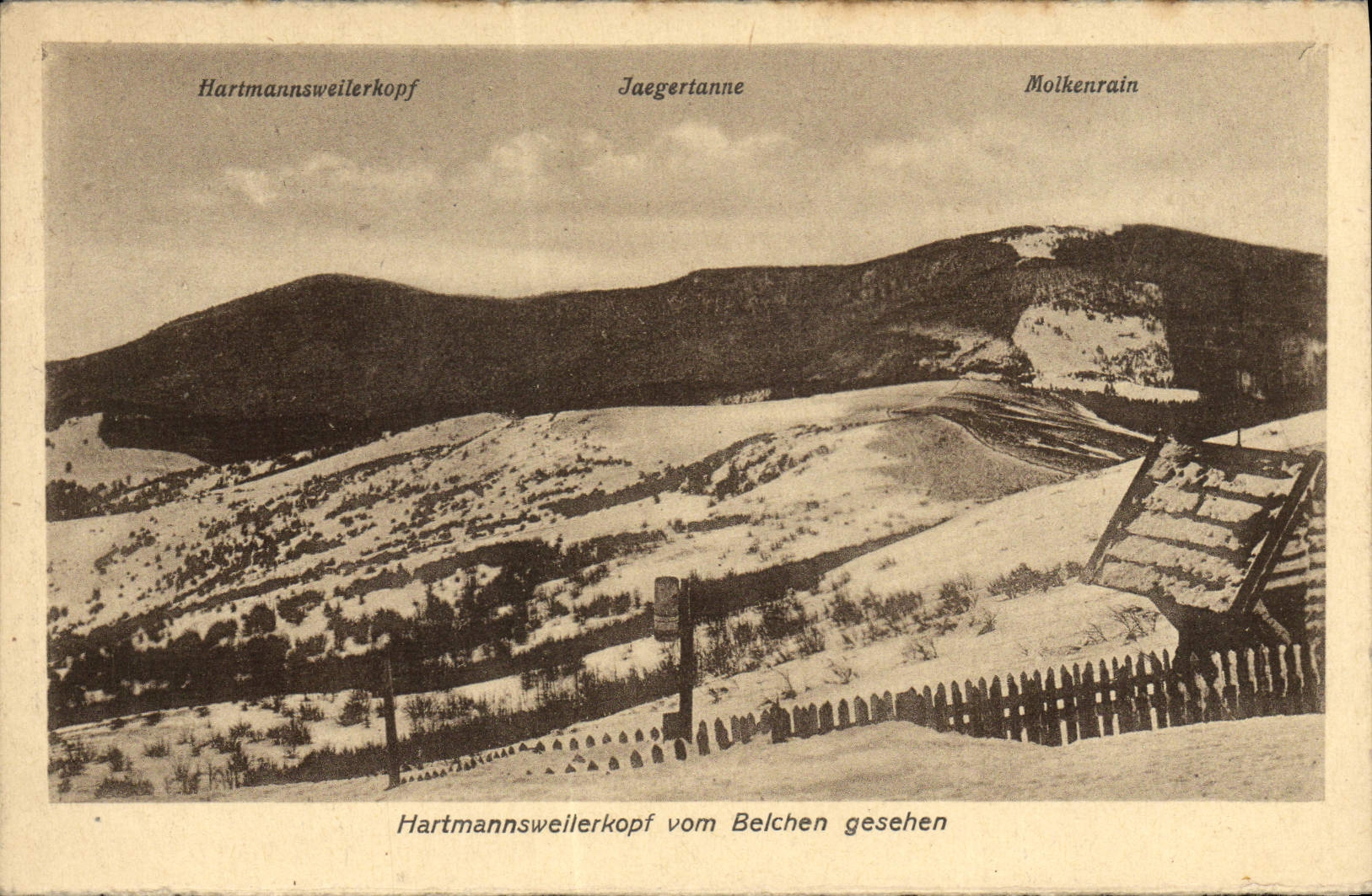 CPA Hartmannsweilerkopf Vom Belchen Gesehen