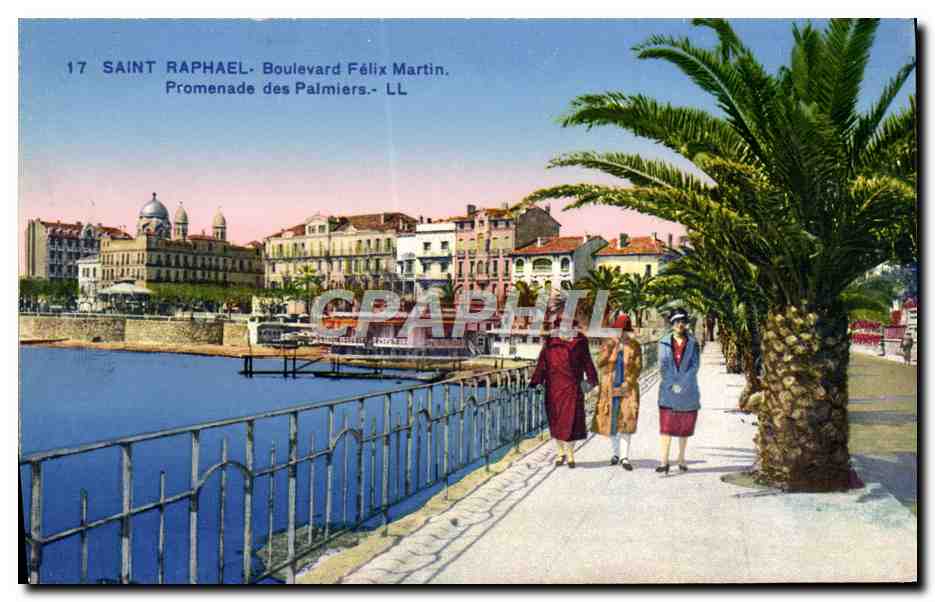 Saint-Raphaël - Promenade des Palmiers - Boulevard Félix Martin - LL