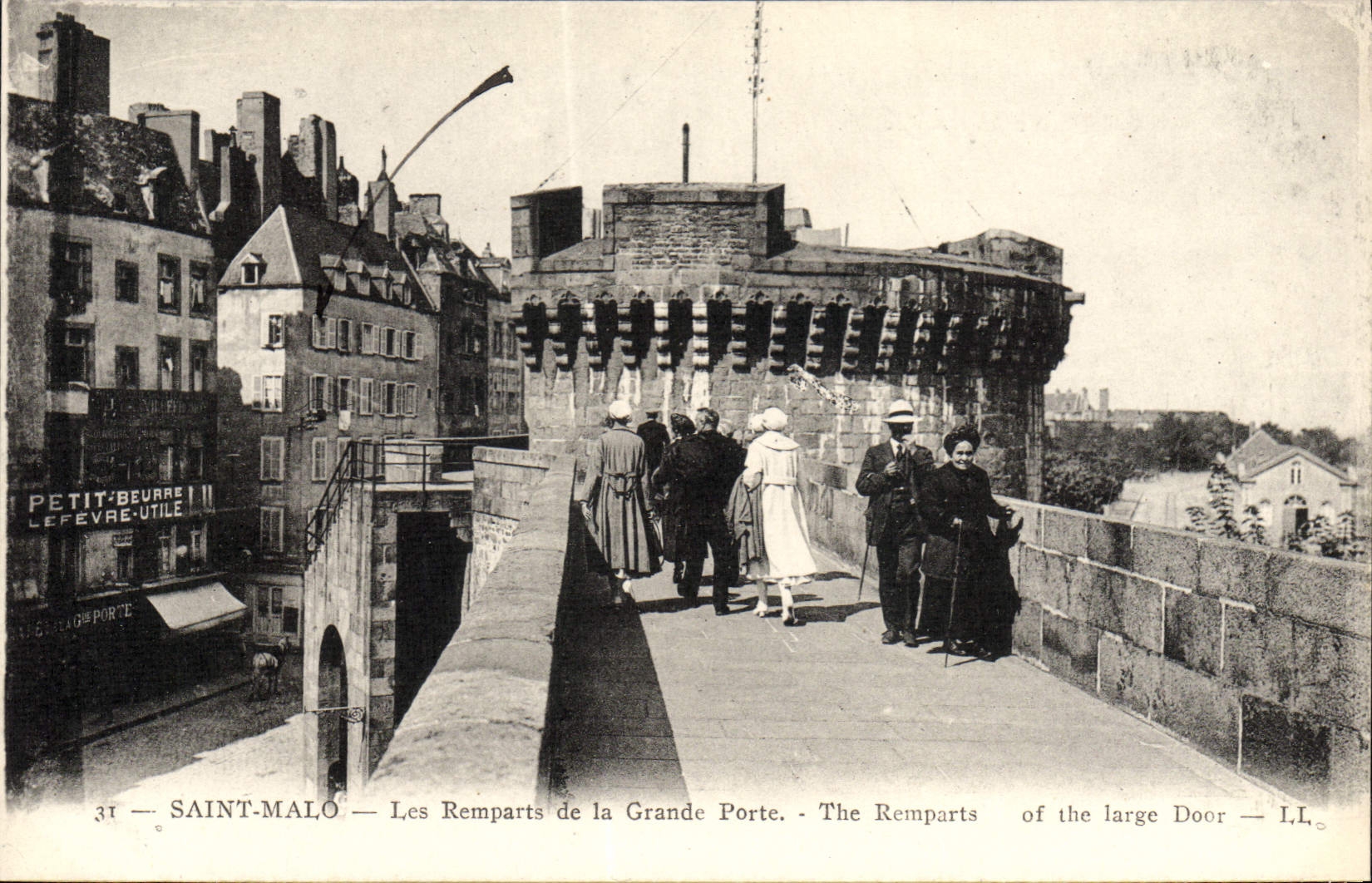 Saint-Malo — Les Remparts de la Grande Porte — I.L. — Éditeur I.L.