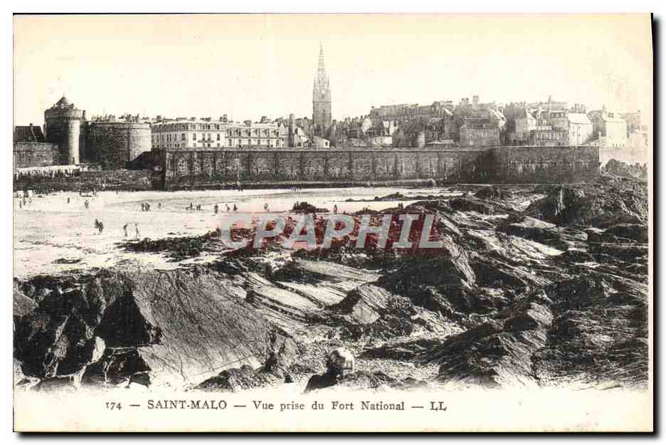 Saint-Malo — Vista tomada desde el Fuerte Nacional — LL, n° 174