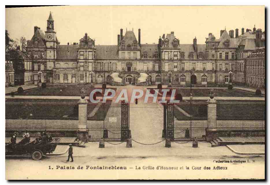 Palacio de Fontainebleau — La Puerta de Honor y el Paseo de los Adioses — Colección Artística L.M.