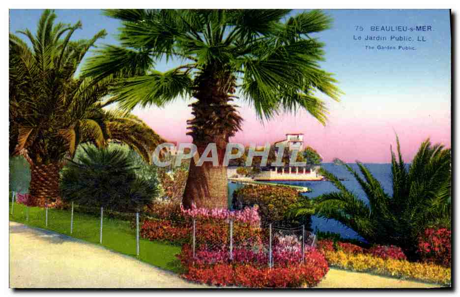 CPA Beaulieu Sur Mer Le Jardin Public