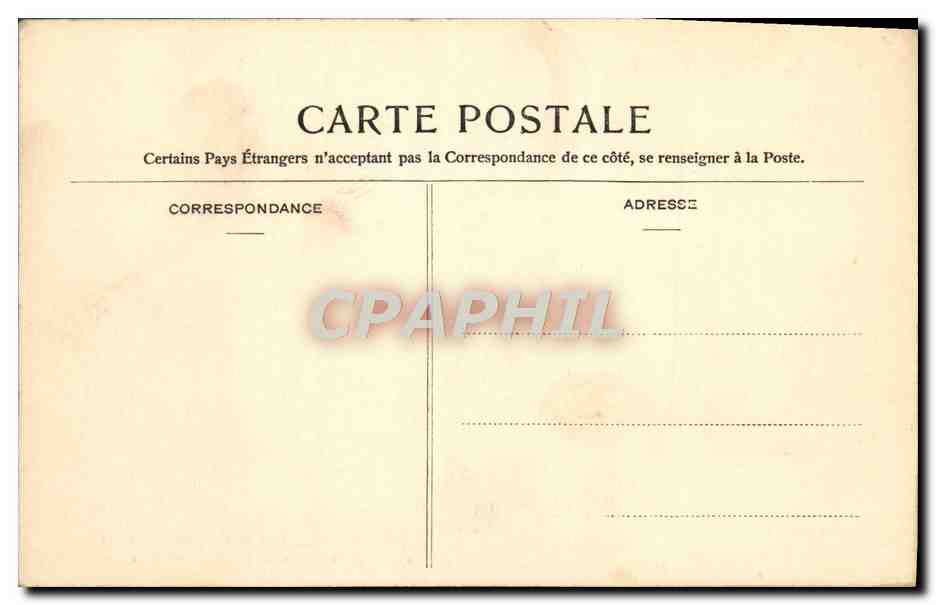 El Esfinge de los Druidas (Gorges de Franchard) — Bosque de Fontainebleau — Editor T.F. n°51 — Reverso