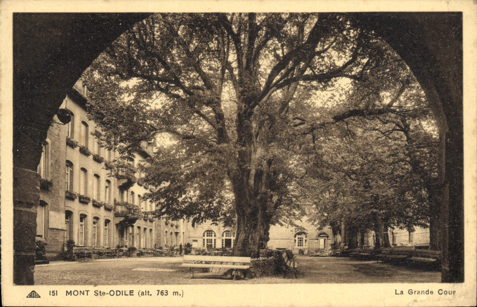 CPA Mont Ste Odile La grande cour