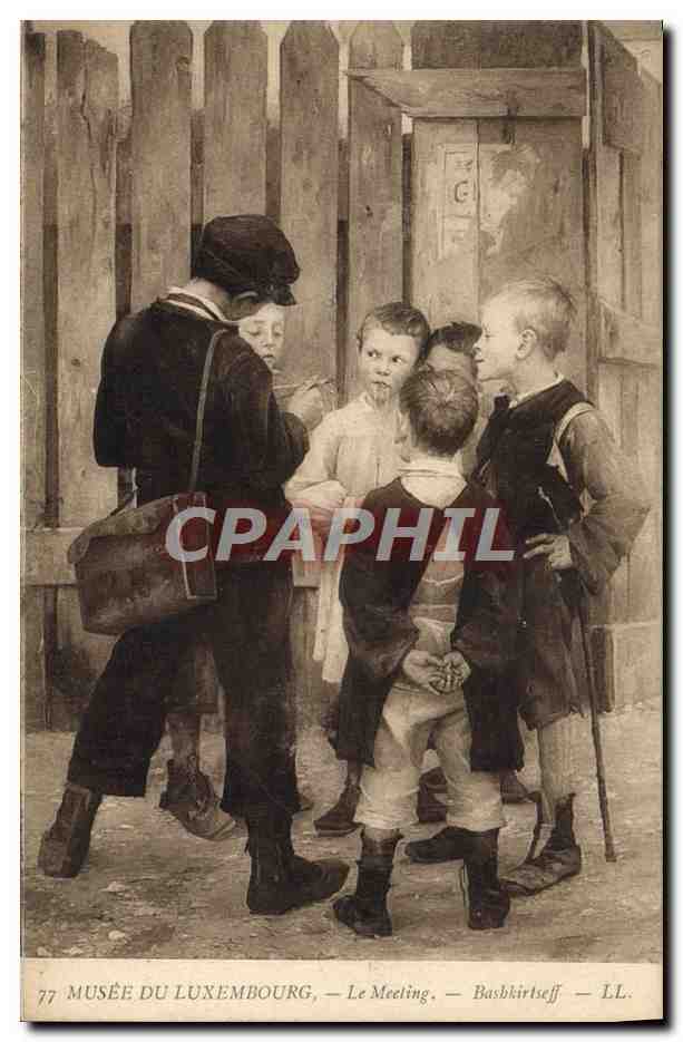 CPA Musee Du Luxembourg Le Meeting Bashkirtseff Enfants