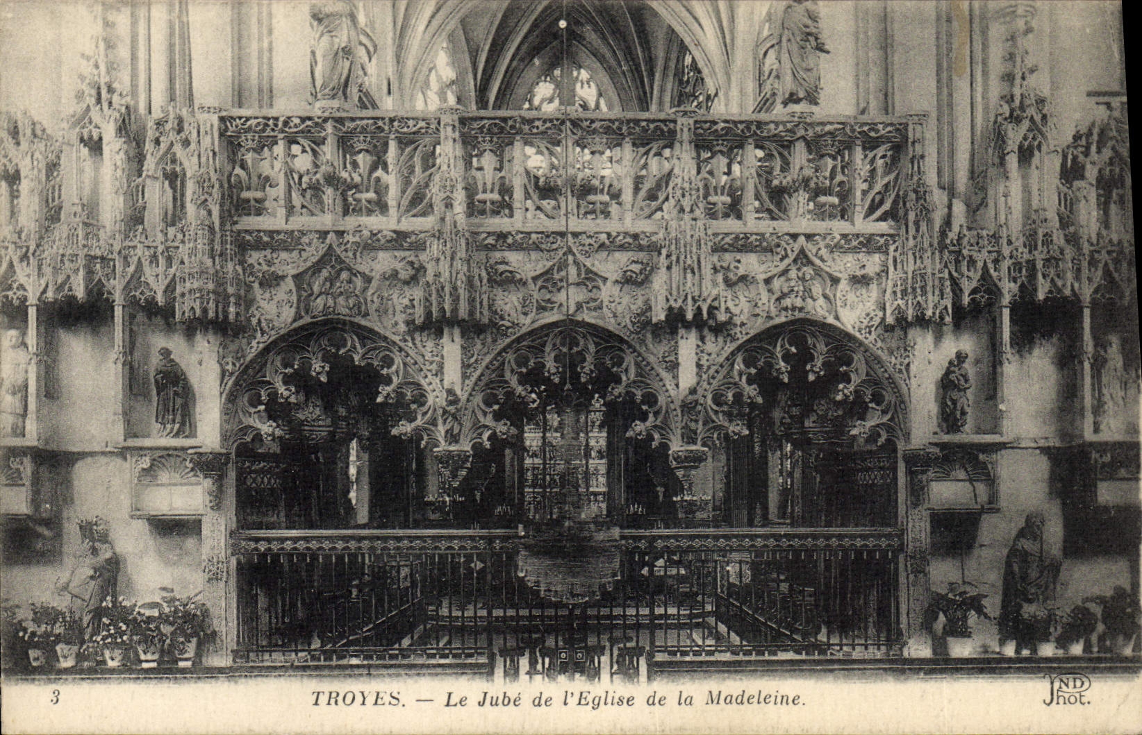 Troyes — Le Jubé de l'Église de la Madeleine — JND Phot.