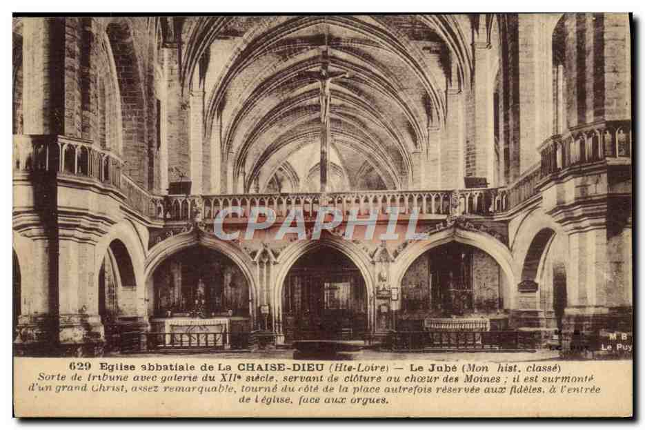 Église abbatiale de La Chaise-Dieu (Hte-Loire) — Le Jubé (Monument historique classé)