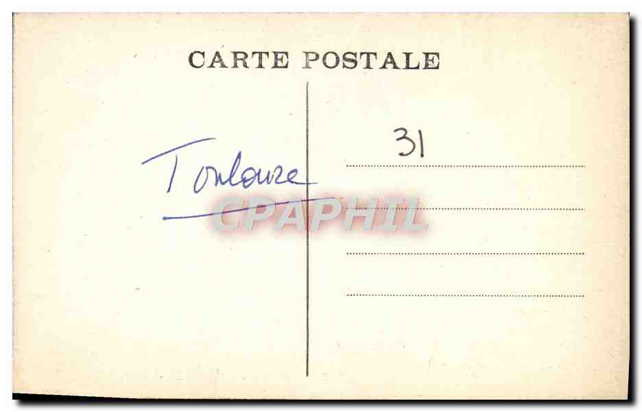 CPA Toulouse Eglise St Etienne La nef — Verso