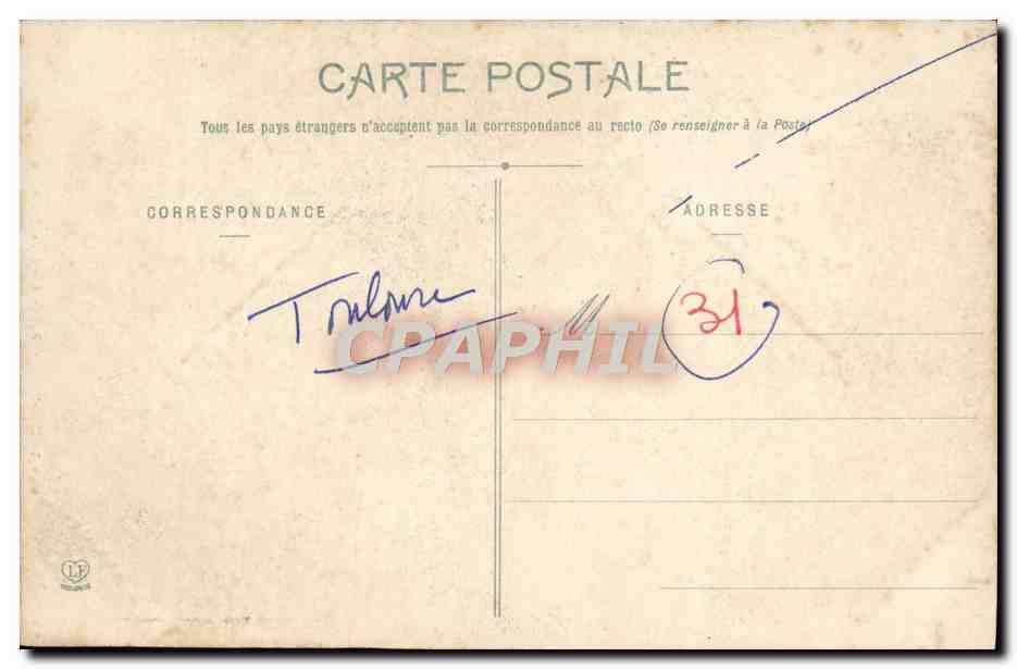 Toulouse - Portal der Dalbade — anonymer Verleger, Nr. 8 — Rückseite