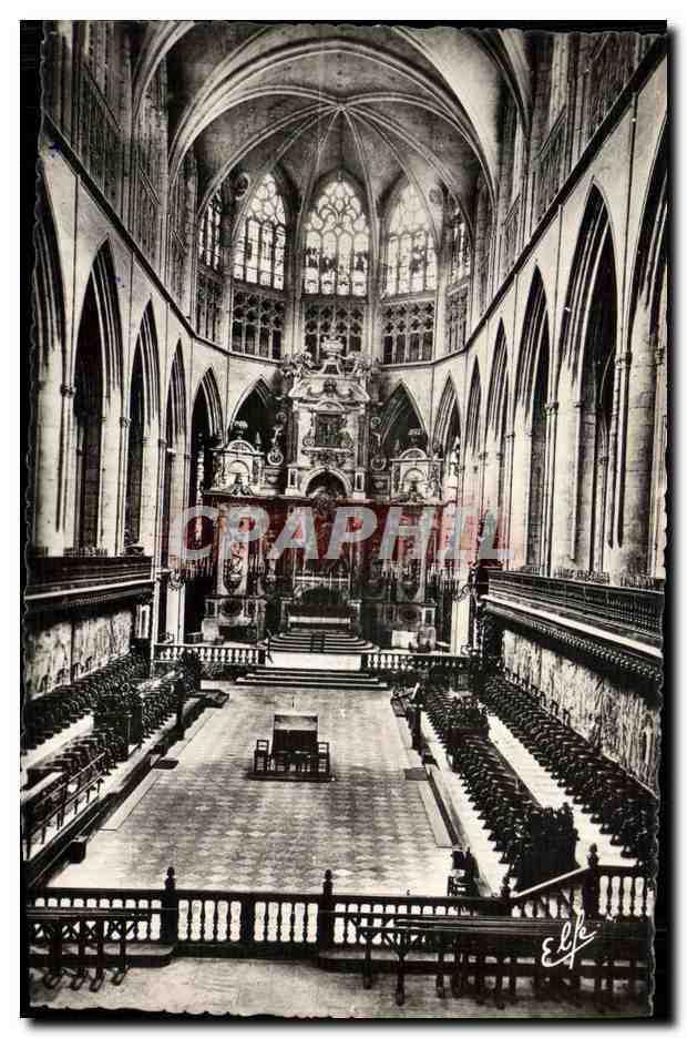 CPM Toulouse Cathedrale St Etienne Le Choeur Les voutes Stalles Le retable du maitre autel