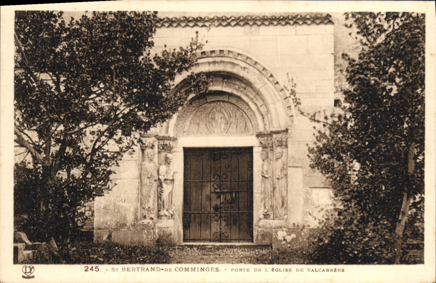 CPA St Bertrand De Comminges Porte De L'Eglise De Valcabrere