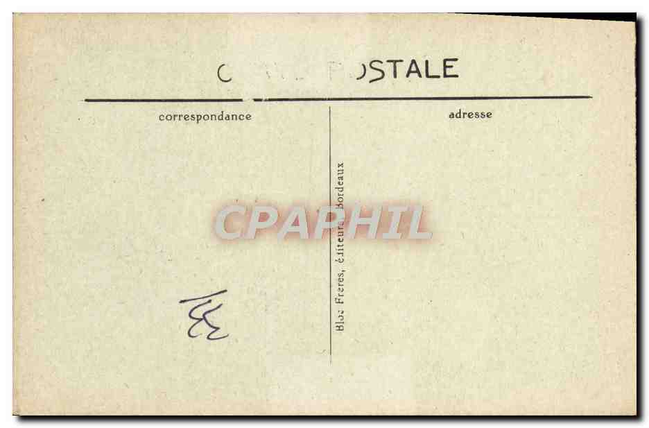 CPA Bordeaux Tour Pey Berland — Verso