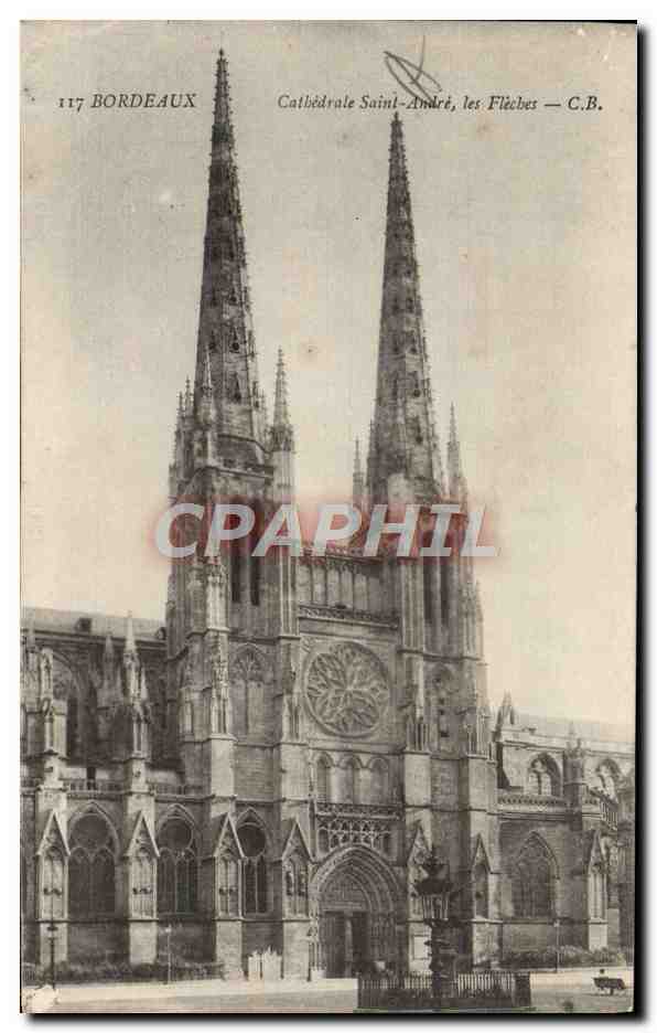 CPA Bordeaux Cathedrale Saint Andre Les Fleches