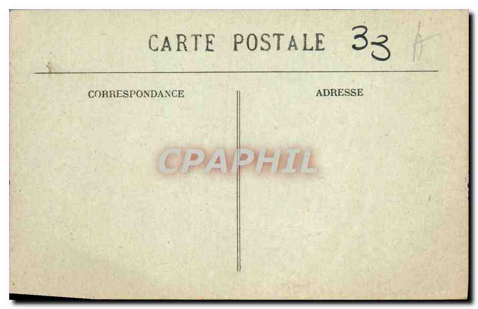 CPA Bordeaux Monument Des Girondins Groupe Nord Jeux D'eaux — Verso