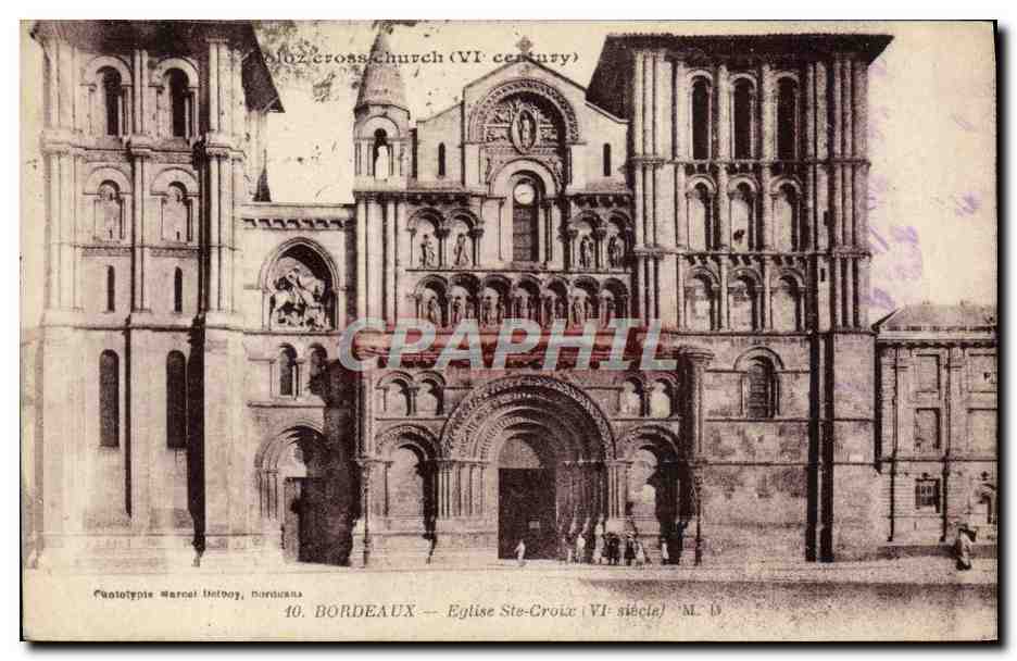 CPA Bordeaux Eglise Ste Croix
