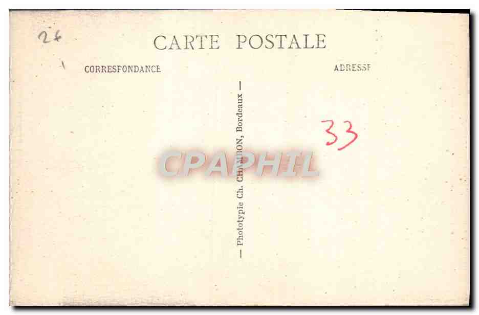 CPA Bordeaux Fleche St Michel — Verso