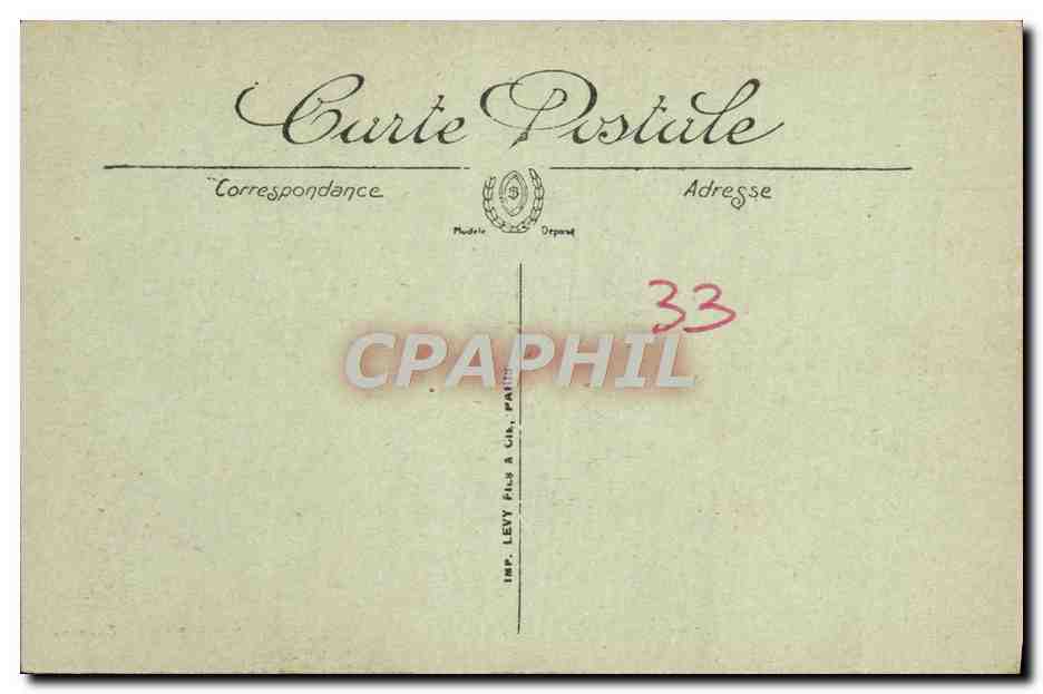 CPA Bordeaux Les Colonnes Rostrales — Rückseite