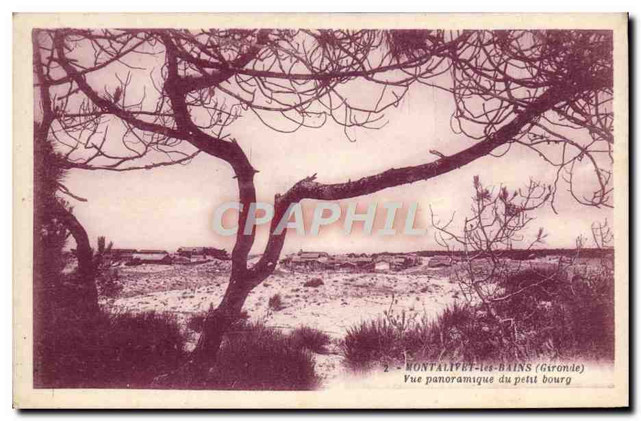 Montalivet-les-Bains (Gironde) — Panoramablick auf das kleine Dorf — G. Artaud, Nantes