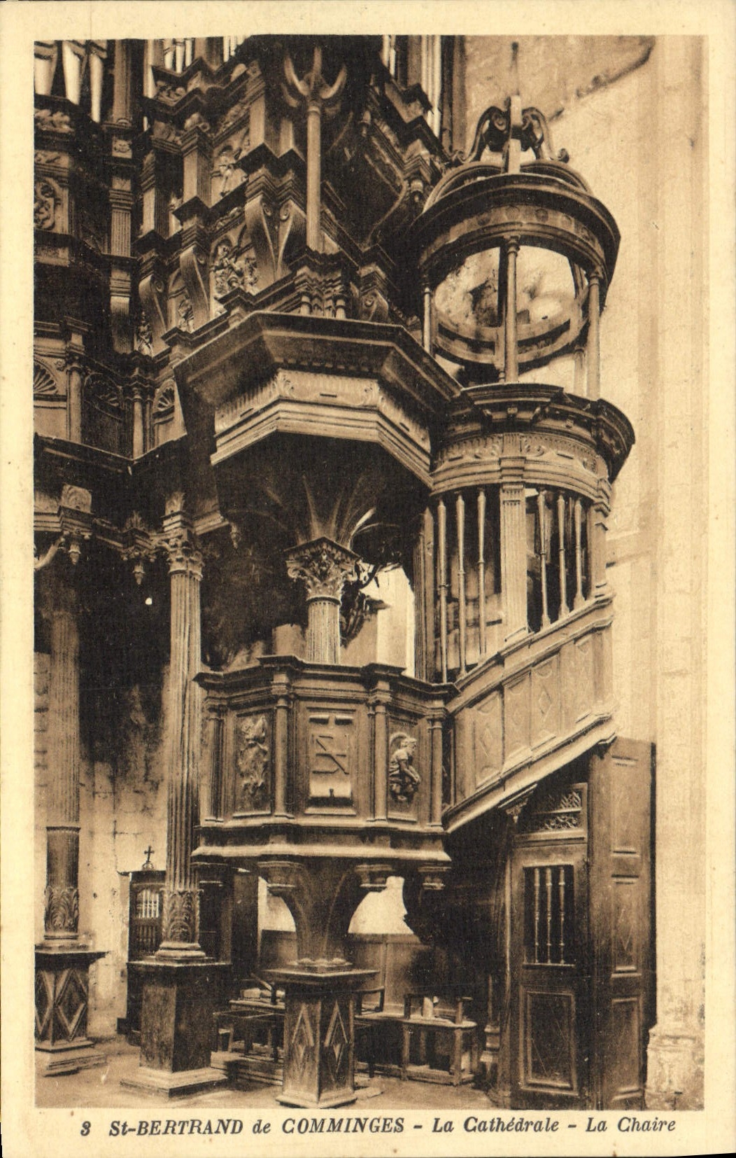CPA Saint Bertrand De Comminges La cathedrale La chaire