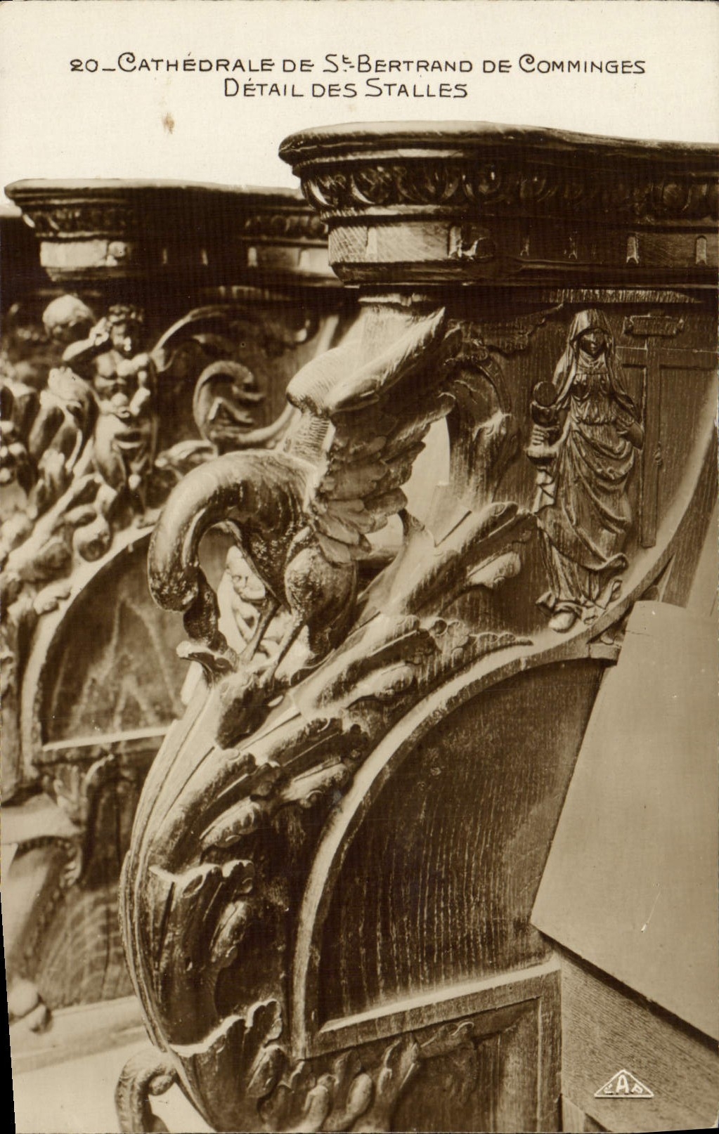 CPA Saint Bertrand De Comminges Cathedrale Detail des stalles