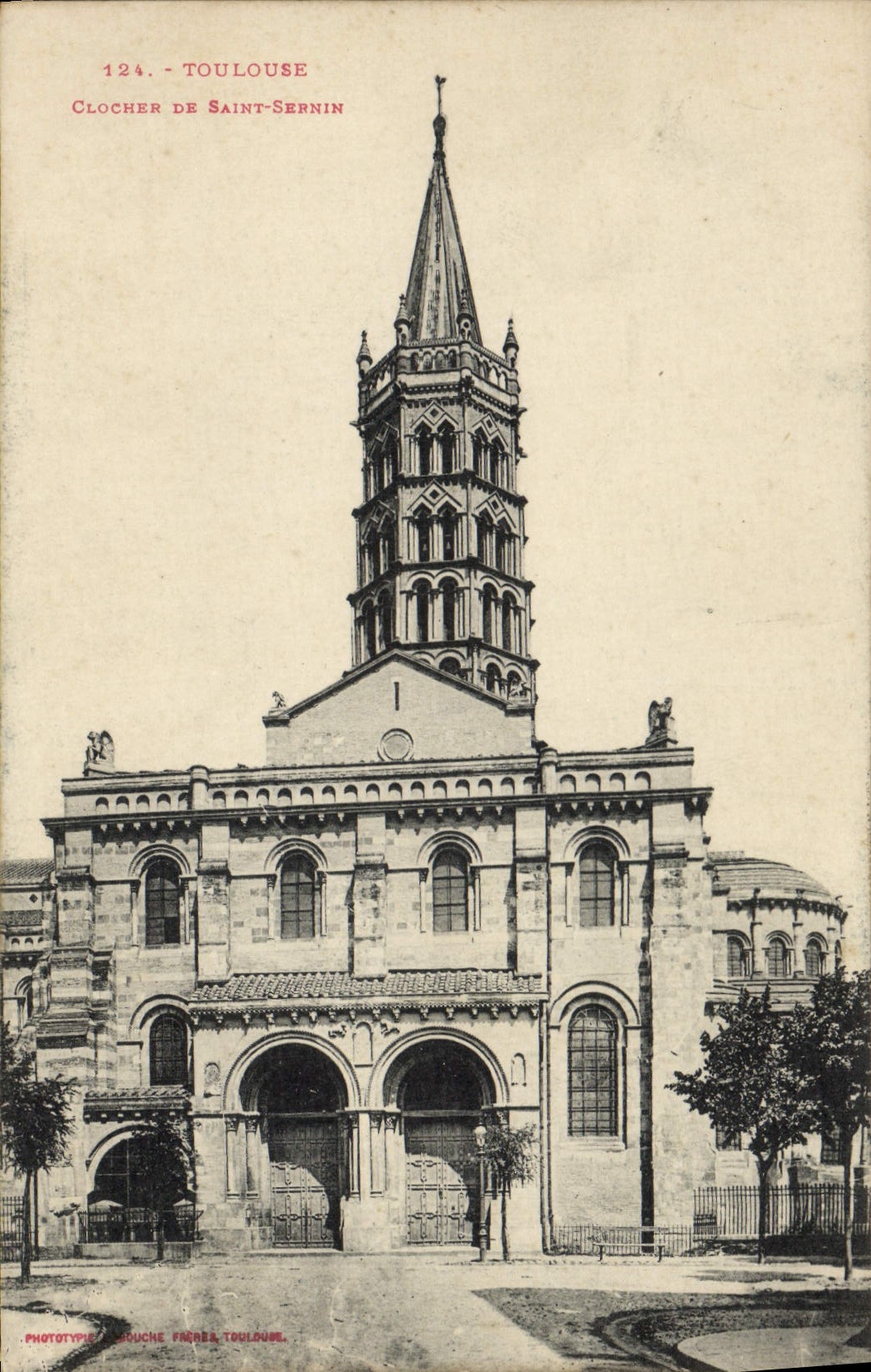 Toulouse - Clocher de Saint-Sernin — Phototype Louche Toulouse, n° 124