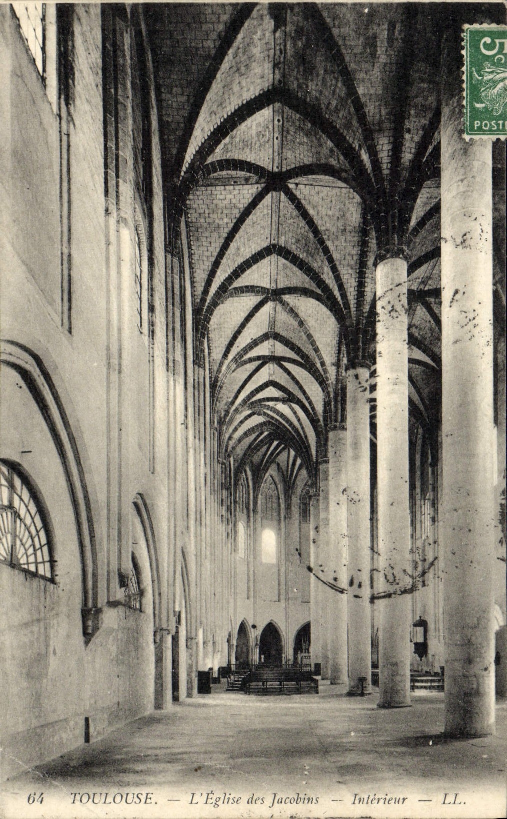 Toulouse — L'Église des Jacobins — Intérieur — LL.