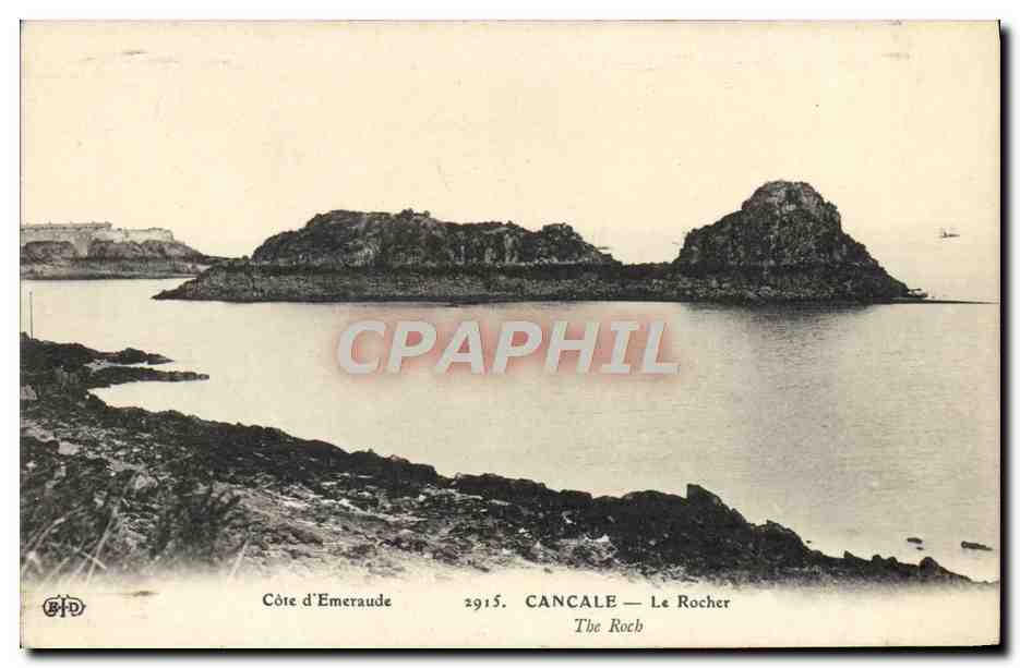 Côte d'Emeraude — Le Rocher à Cancale — BPD, n° 2915