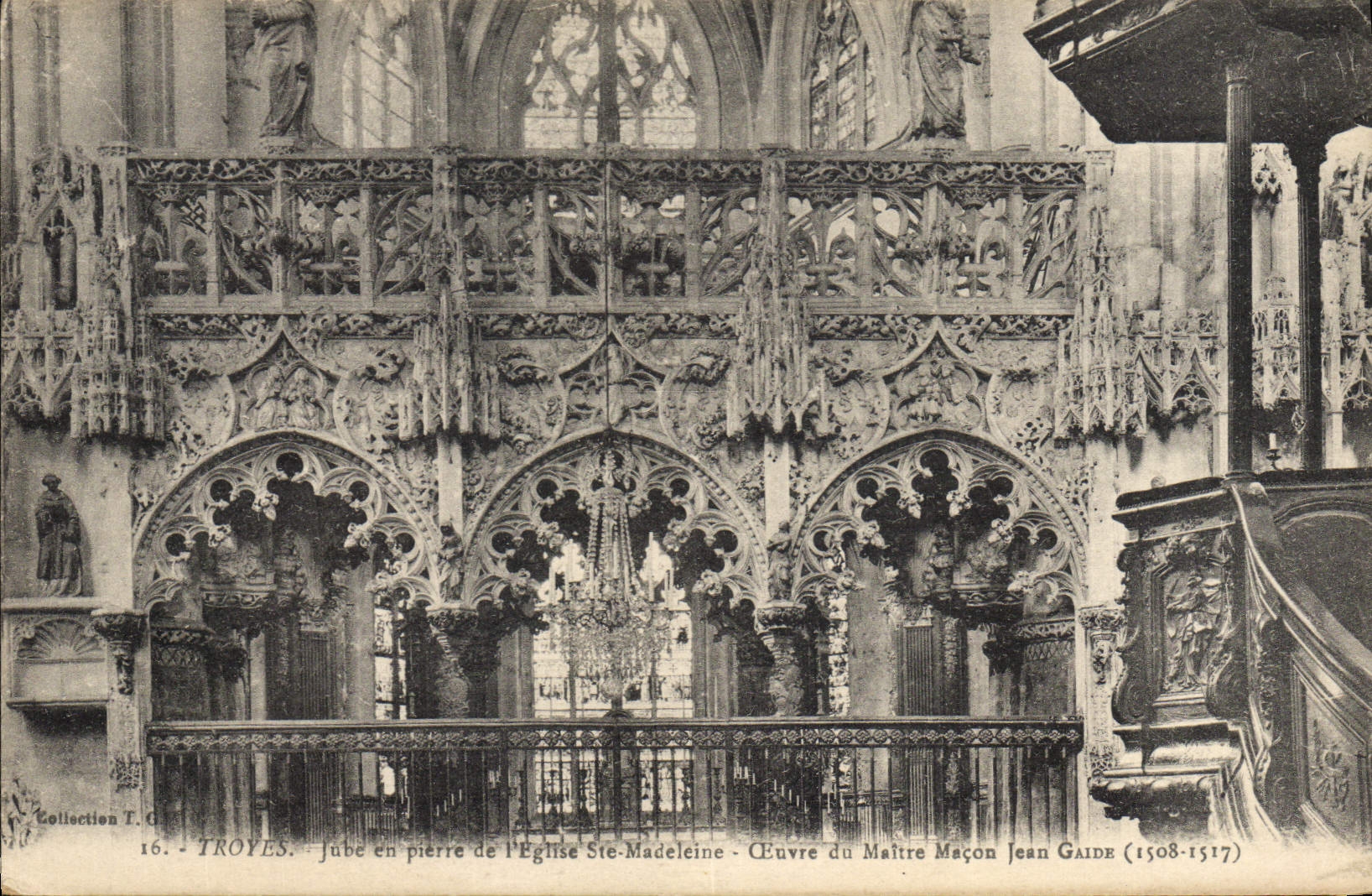 Troyes - Steinernes Chor der Kirche Saint-Madeleine - Werk des Meistersteiners Jean Gaide (1508-1517)