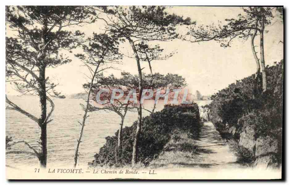 CPA La Vicomte Le Chemin de Ronde