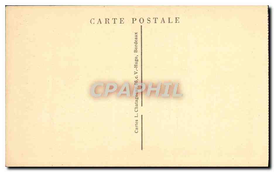 CPA Bordeaux La Porte du Palais — Verso